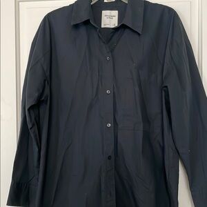 Abercrombie & Fitch Black Button-Up Shirt